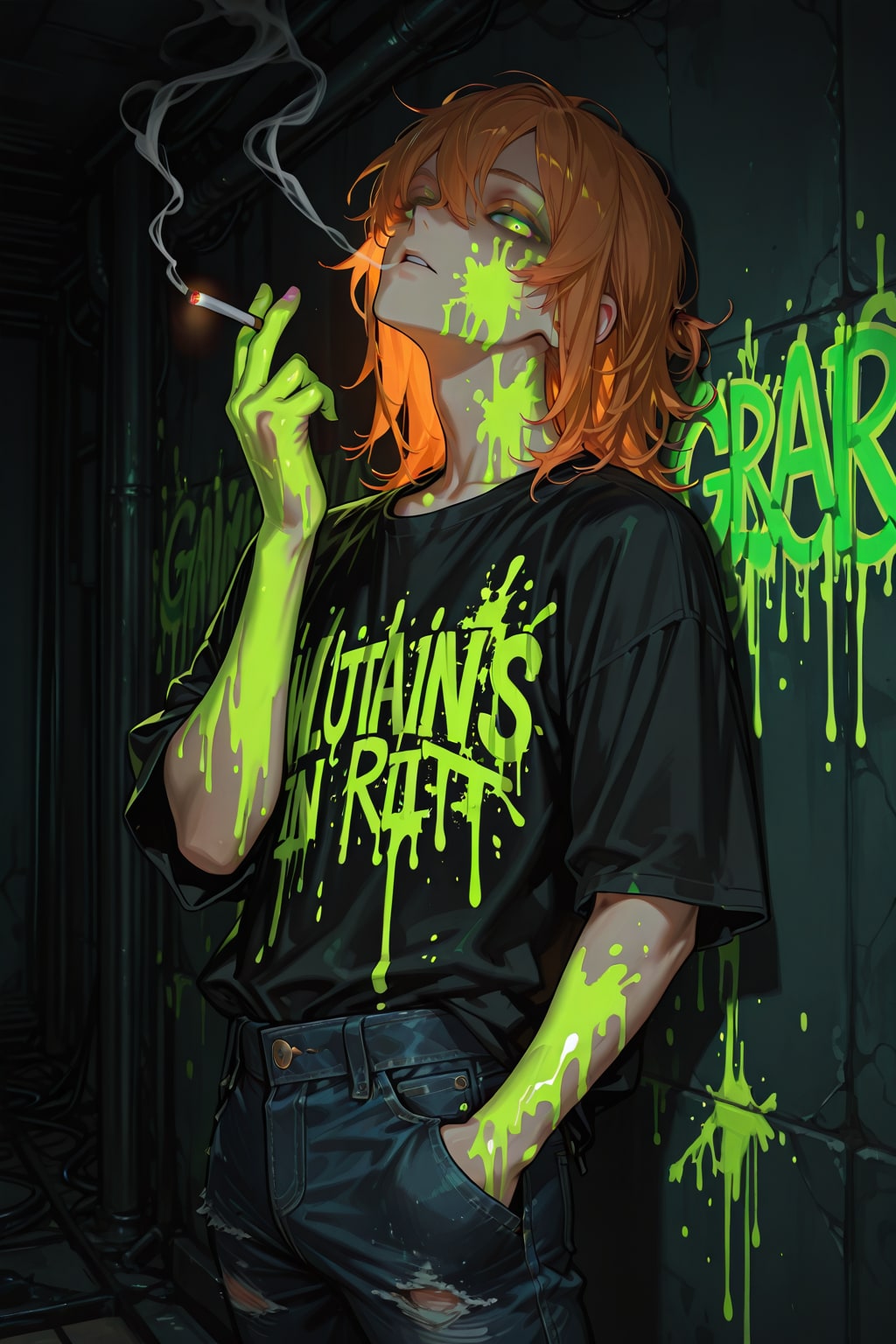 green paint | の人気AIイラスト・グラビア