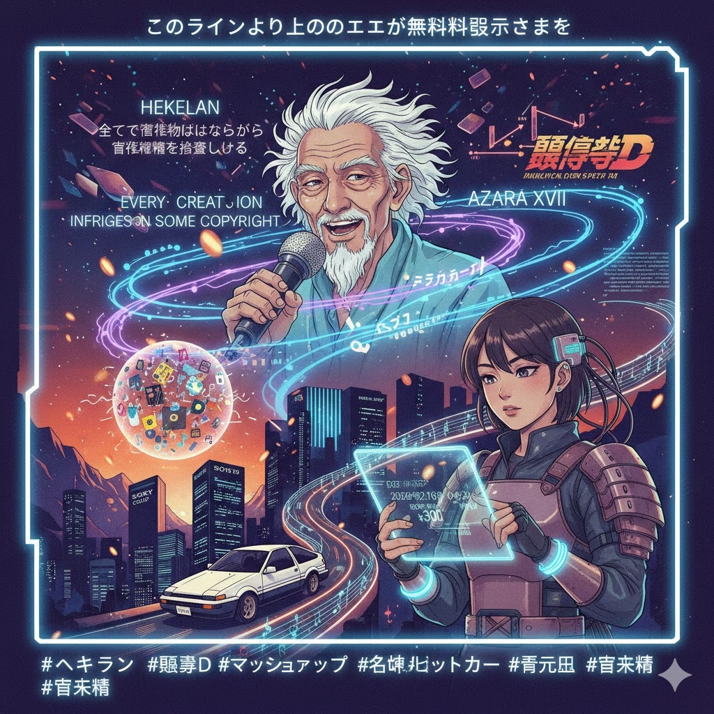 全ての創作物は必ず著作権を侵害してるだろうプロンプト