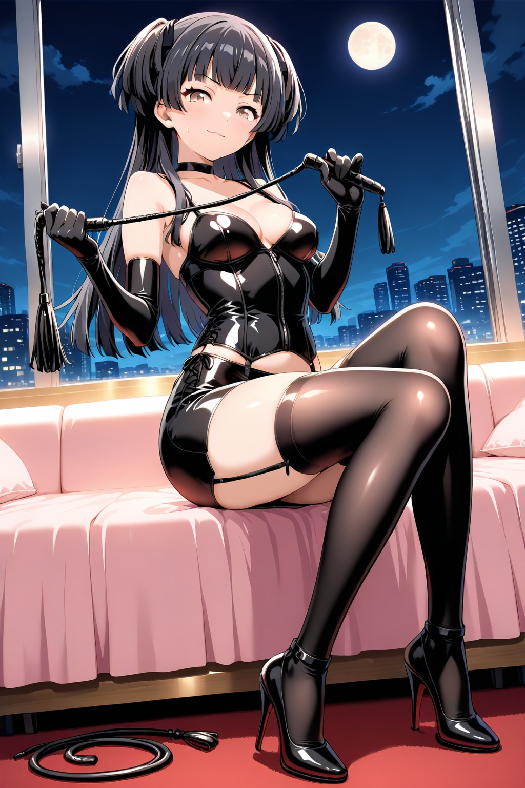 ボンデージ衣装の冬優子