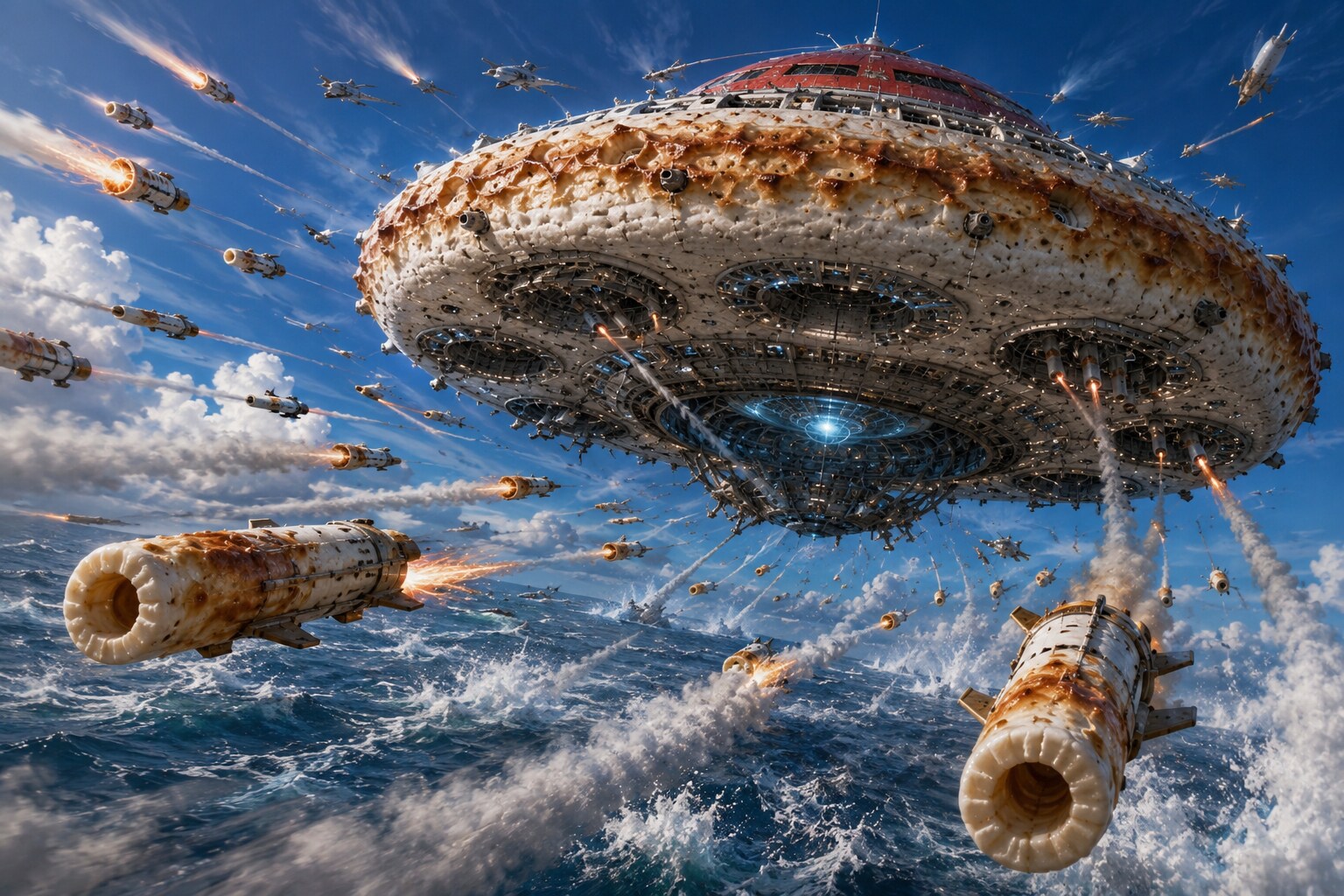 アダムスキー型UFO空中ちくわ大要塞《ちくわノア》とユリアヌスとクロムウェル