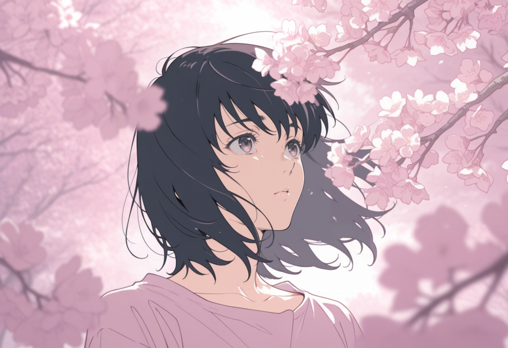 Thinking of you in the season when the cherry blossoms are falling