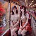 黒部ダムを楽しむ彼女 6枚目