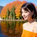 黒部ダムを楽しむ彼女 2枚目