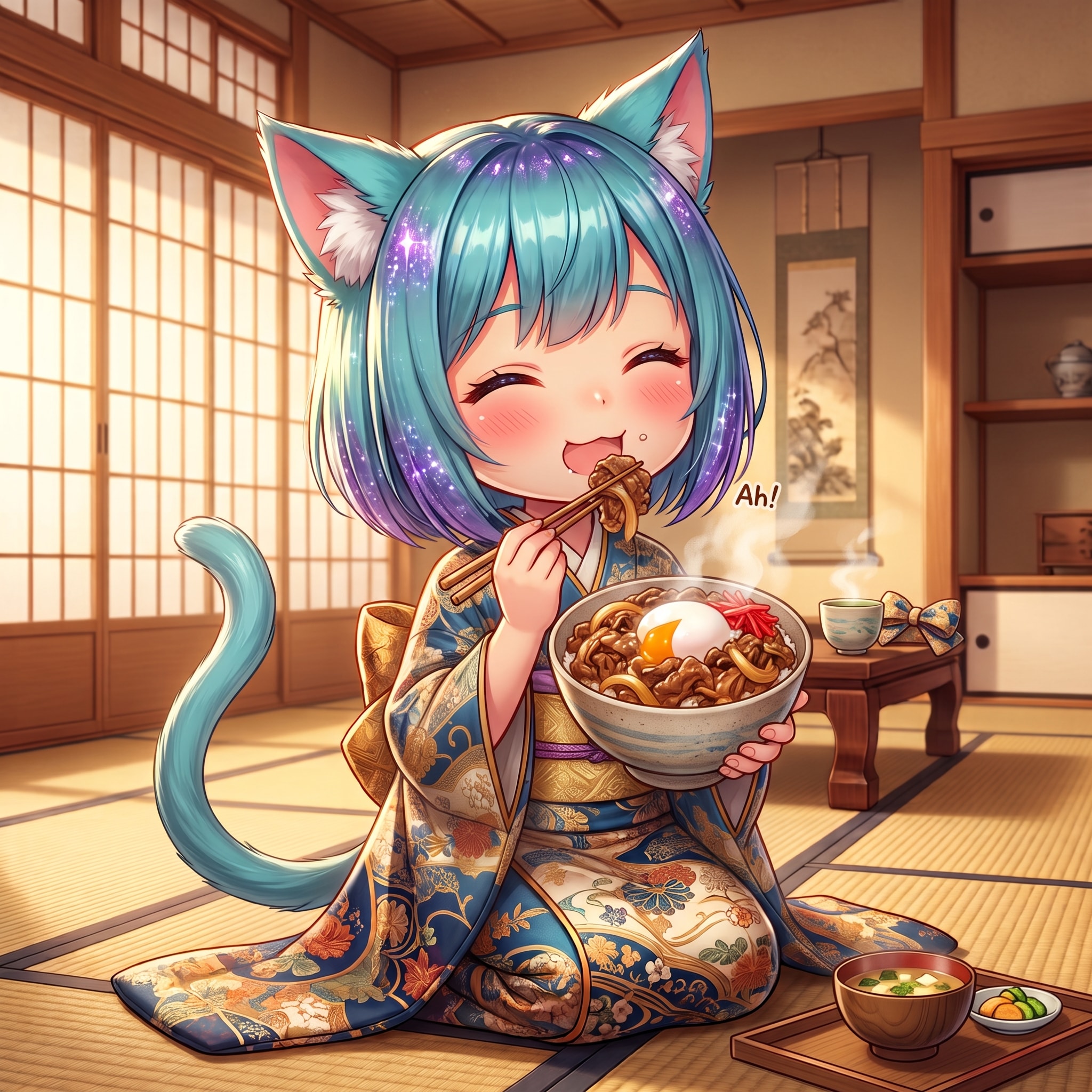 今日のお昼は牛丼です | の人気AIイラスト・グラビア