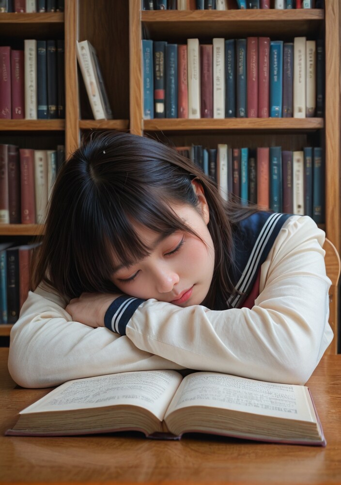 図書館って眠たくなるよねｗ