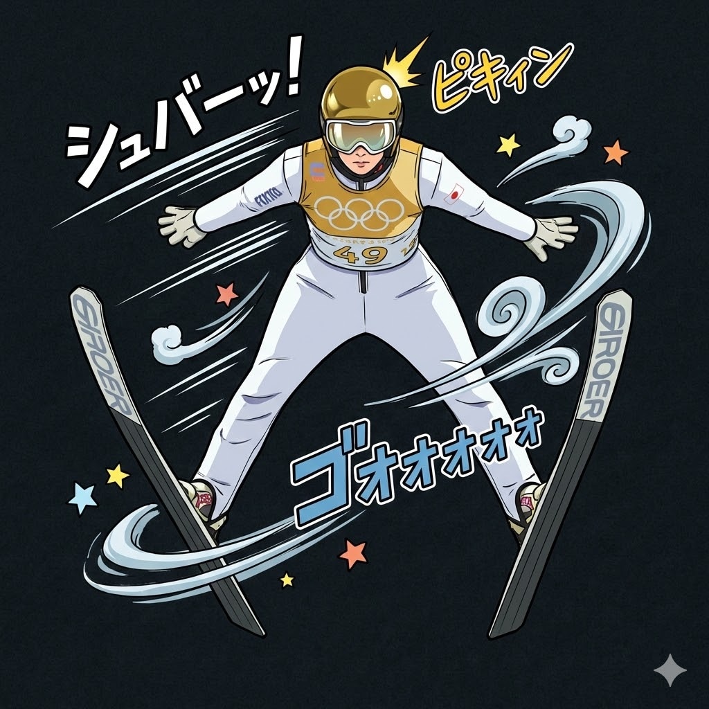 オリンピック　ノーマルヒル銅メダルおめでとう！　混合団体も頑張れ！