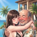 爆乳な愛人と記念写真…からの♥️ 2枚目