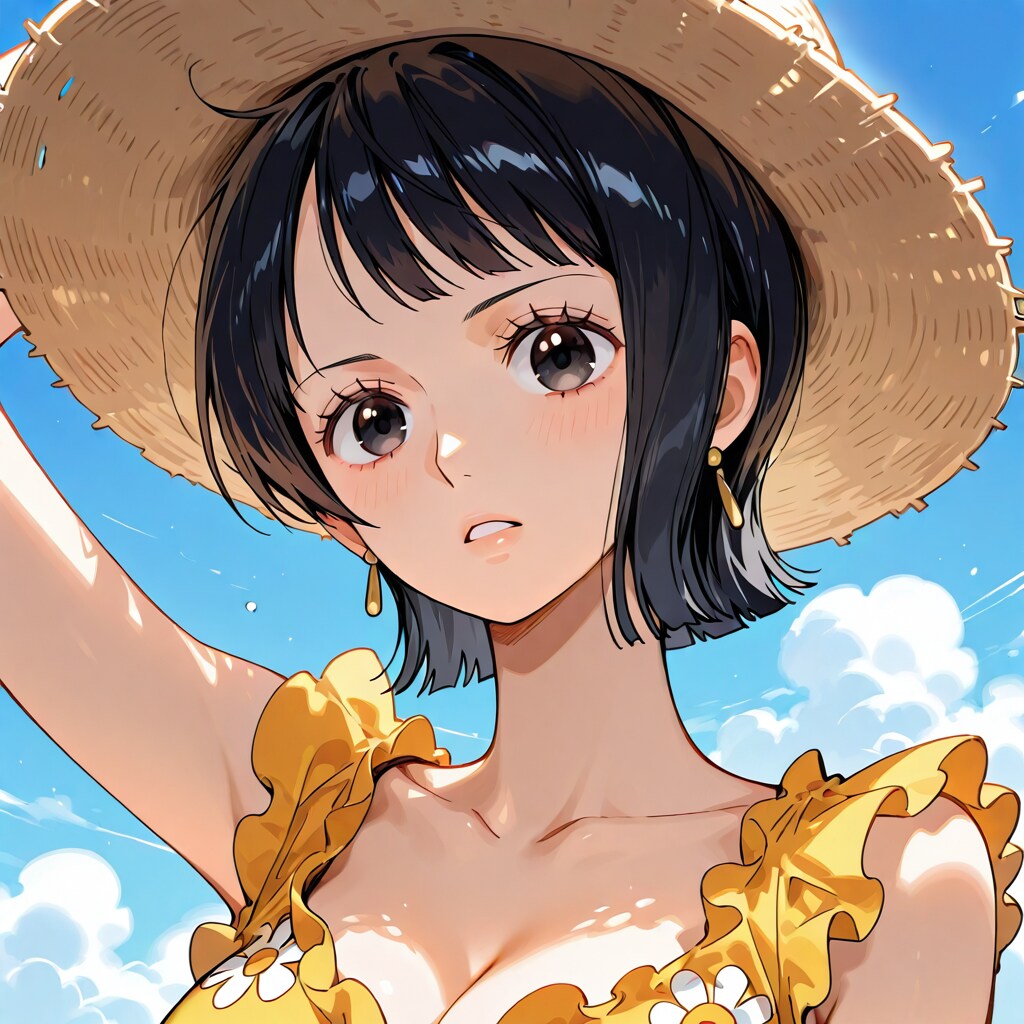 麦わら帽子とワンピース