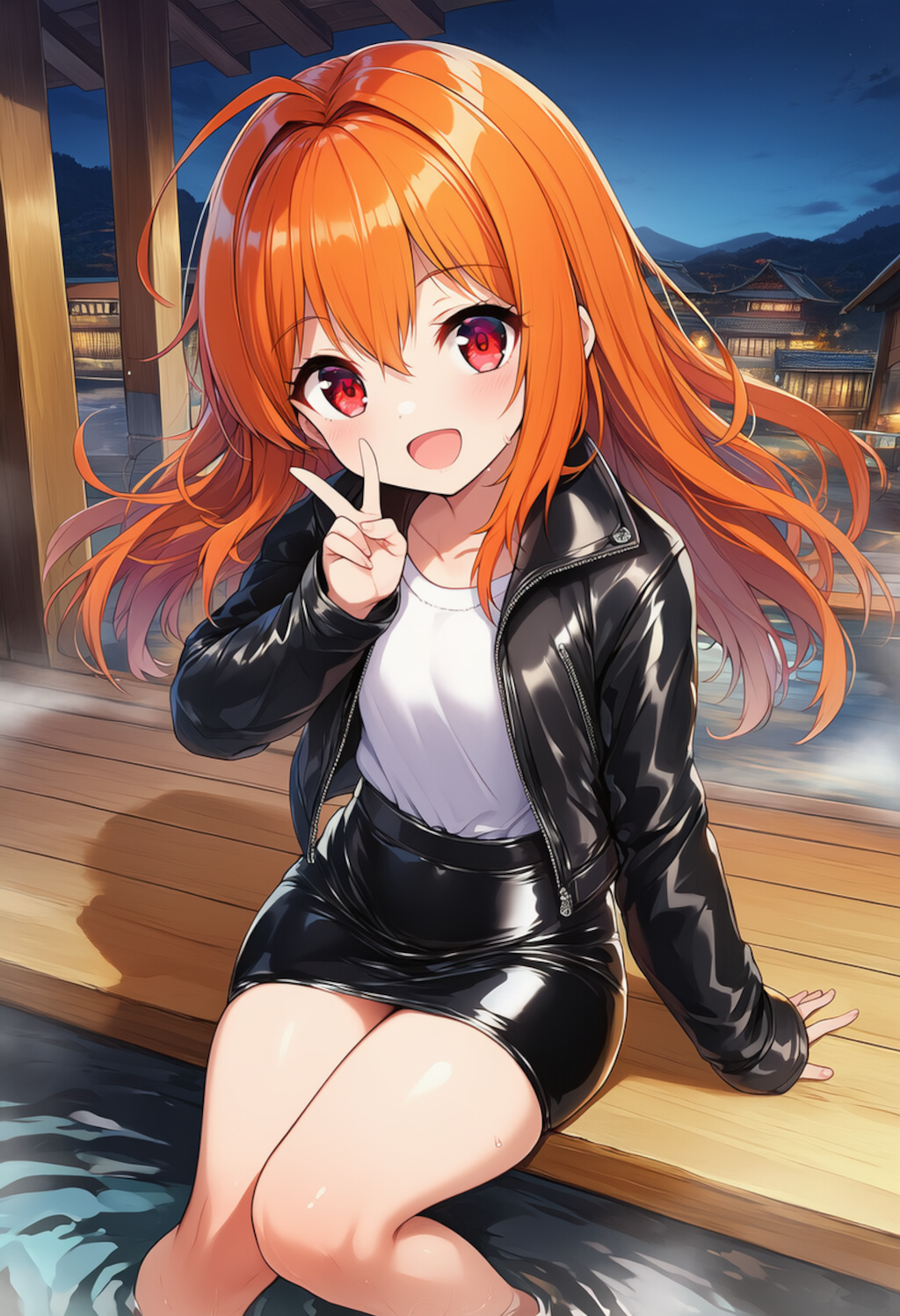 ららちゃん　足湯　温泉旅行