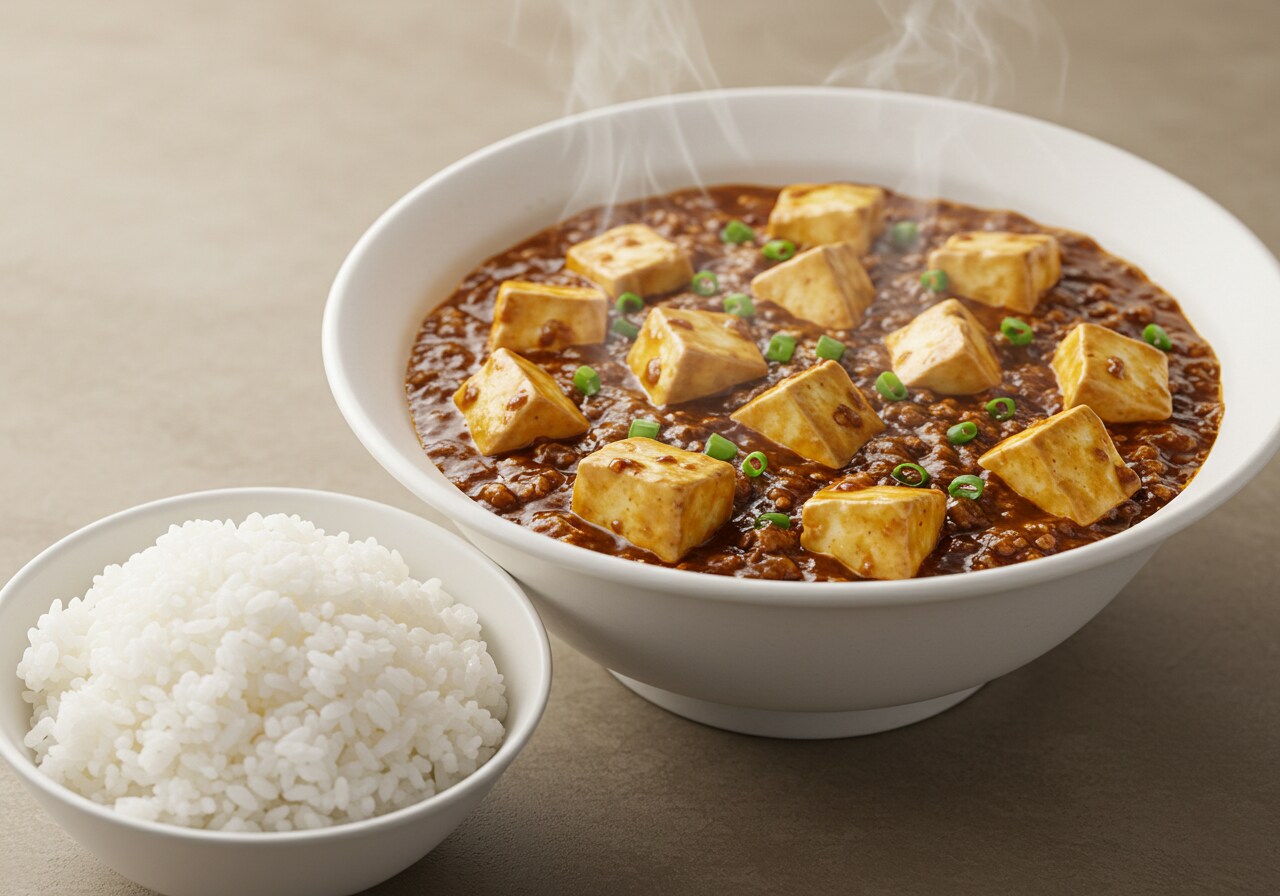 深夜食堂の麻婆豆腐定食