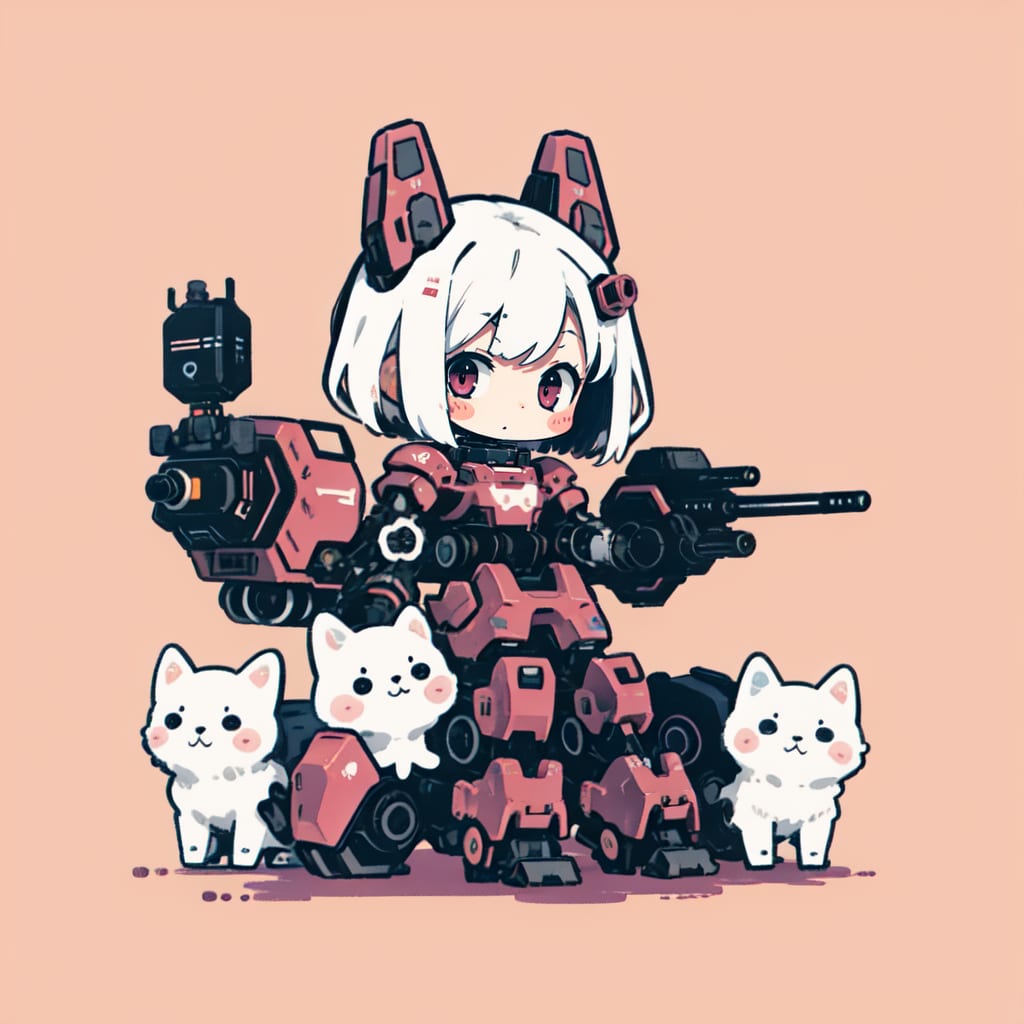 chibiとロボット54 | の人気AIイラスト・グラビア