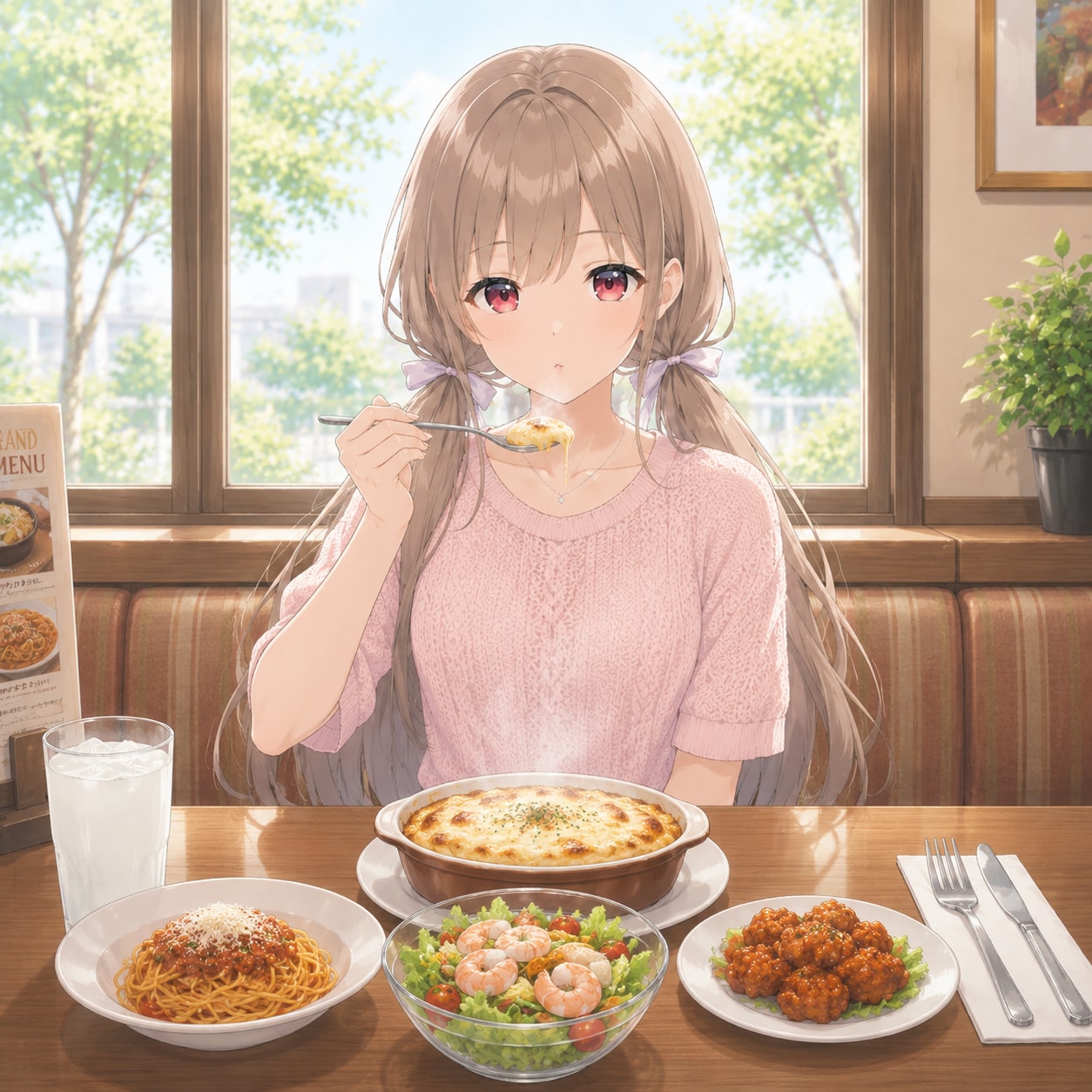 梢とランチ（３９）イタリアンなファミレスにて