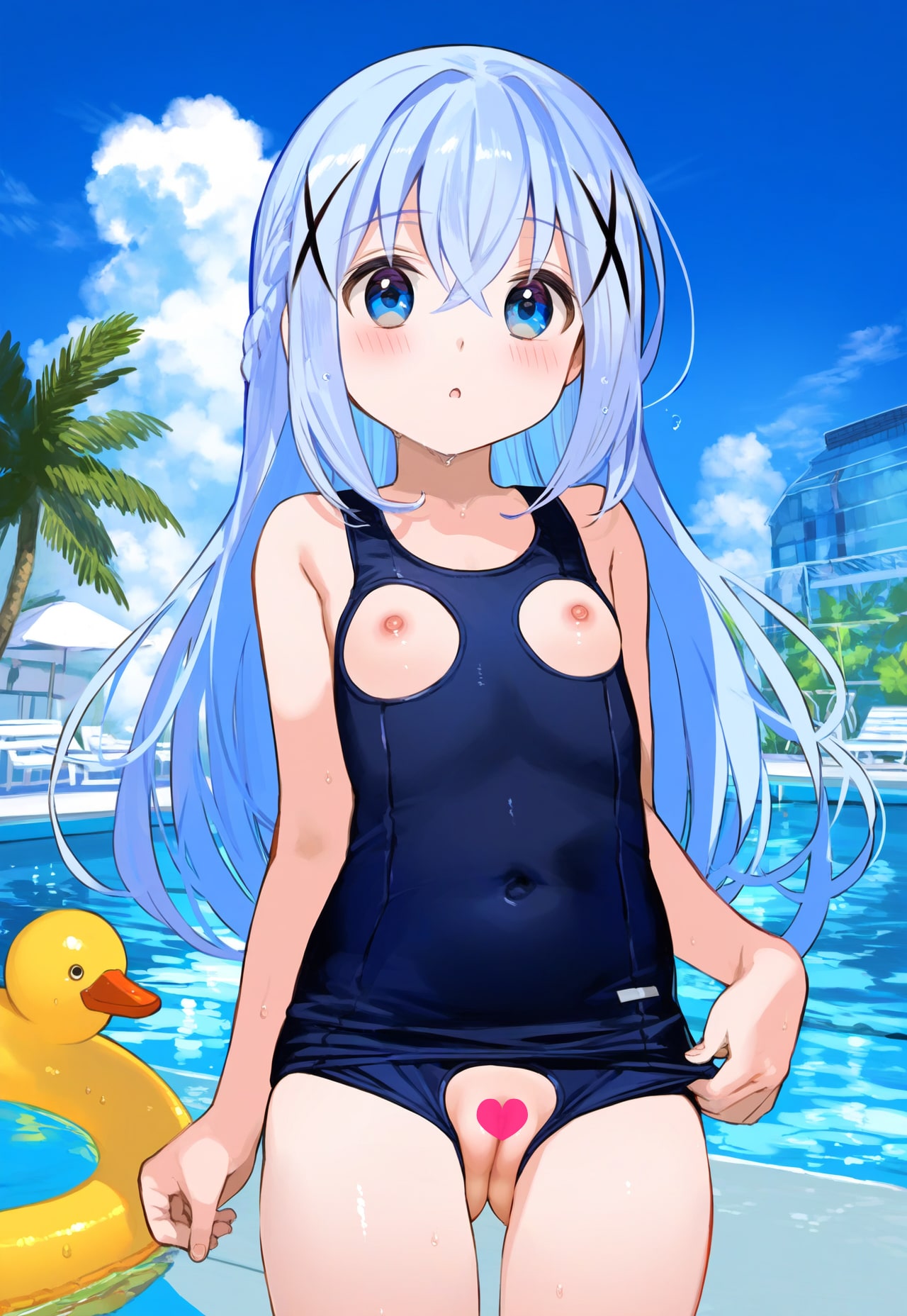 チノちゃんのえっちなスクール水着