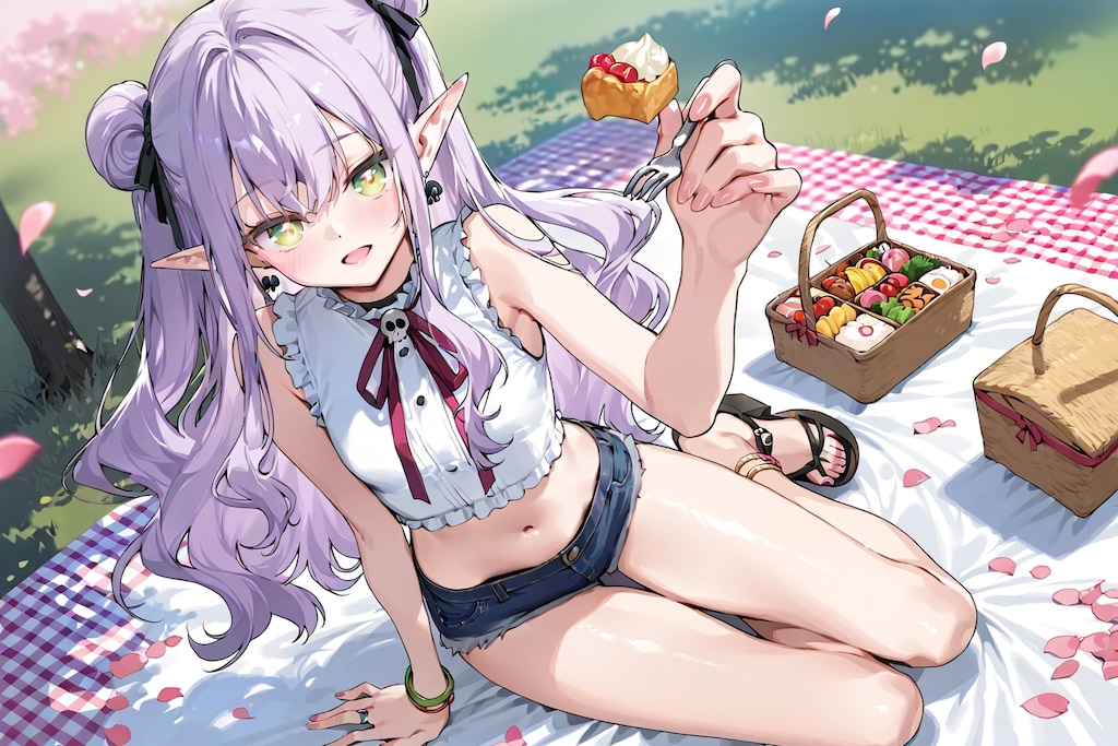 エルフなLILACちゃんとピクニック。※別衣装ver