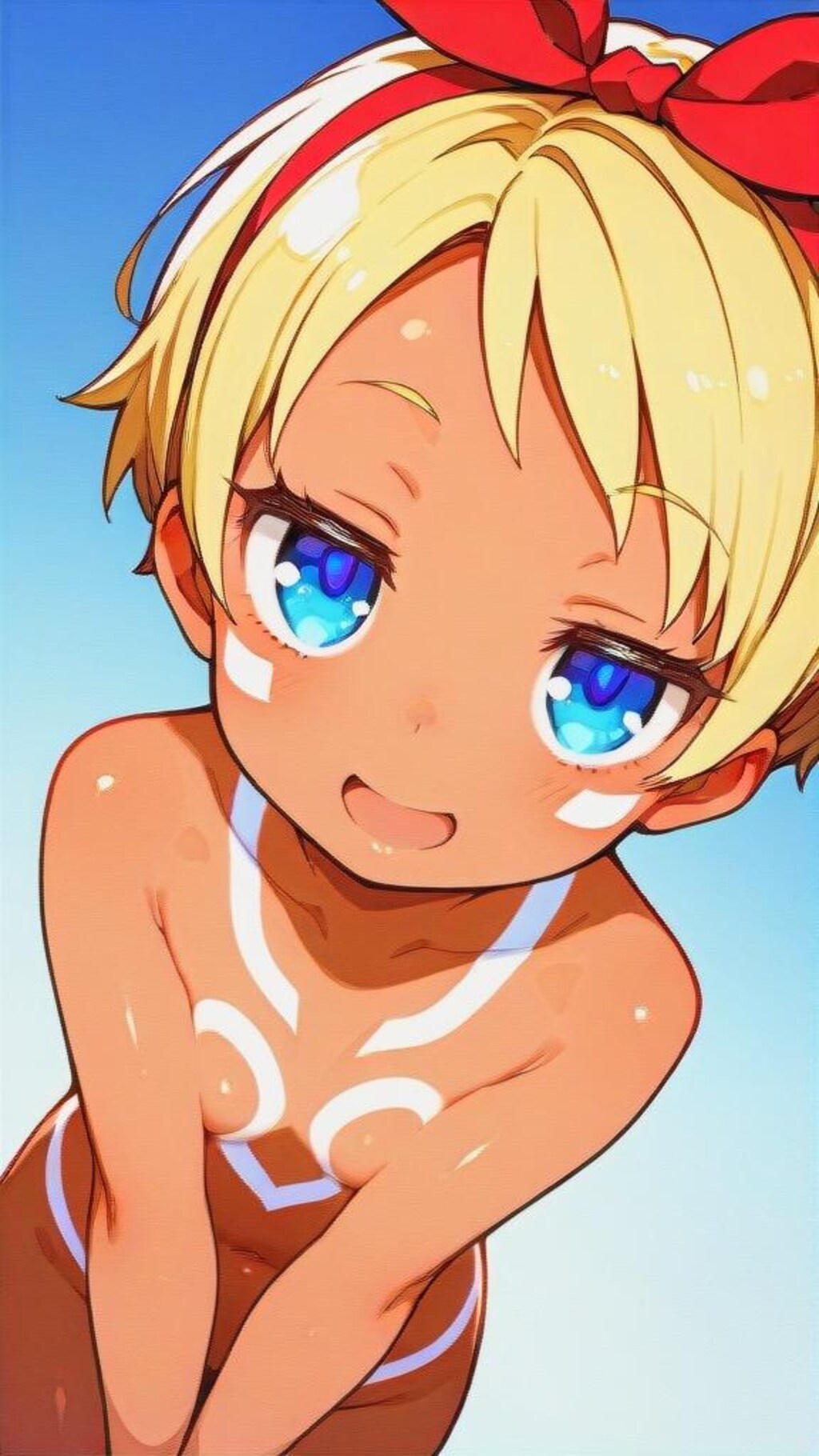 ボディペイント　チョコ