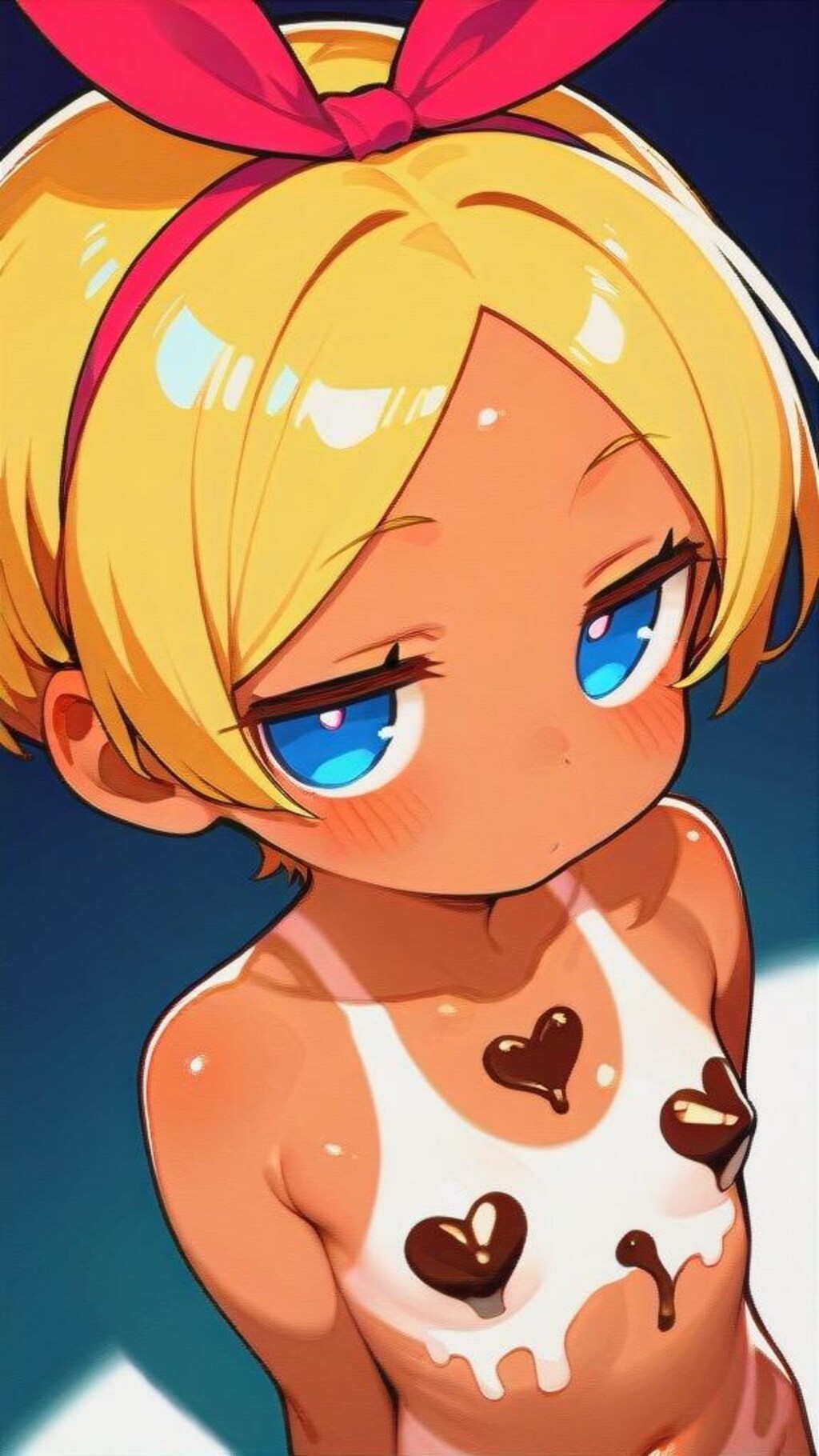 ボディペイント　チョコ