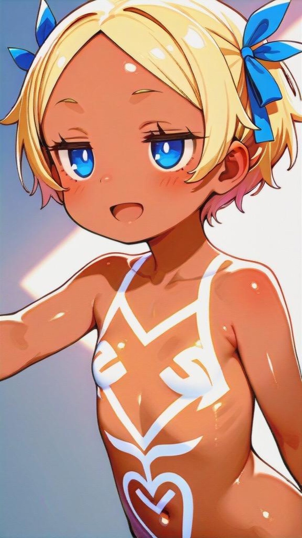 ボディペイント　チョコ