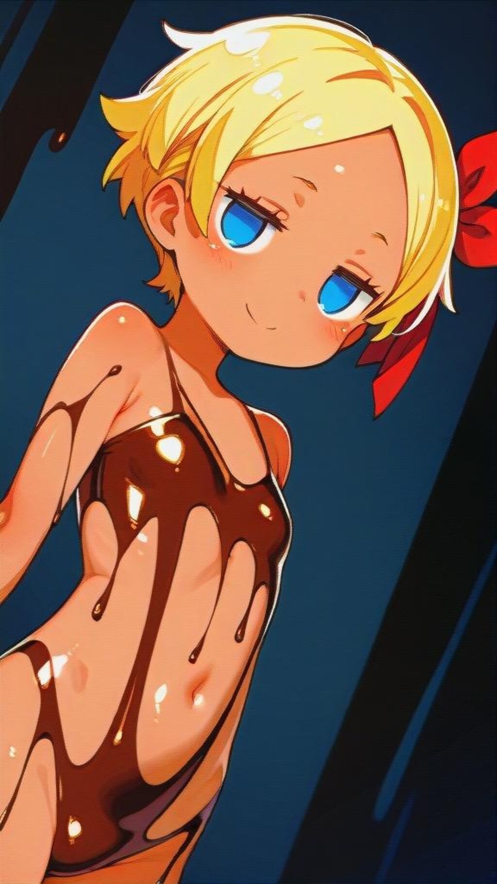 ボディペイント　チョコ