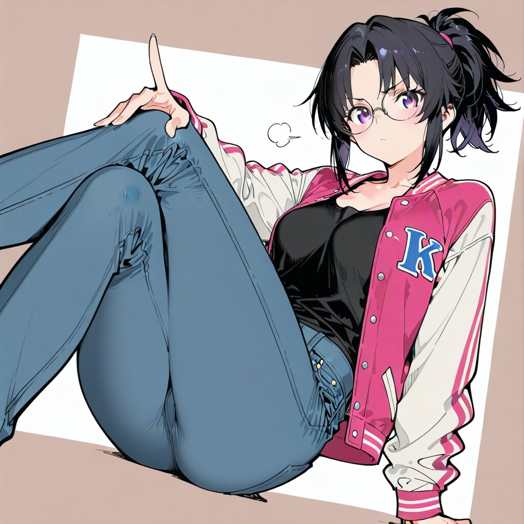 おしゃれなジーンズ楓ちゃん