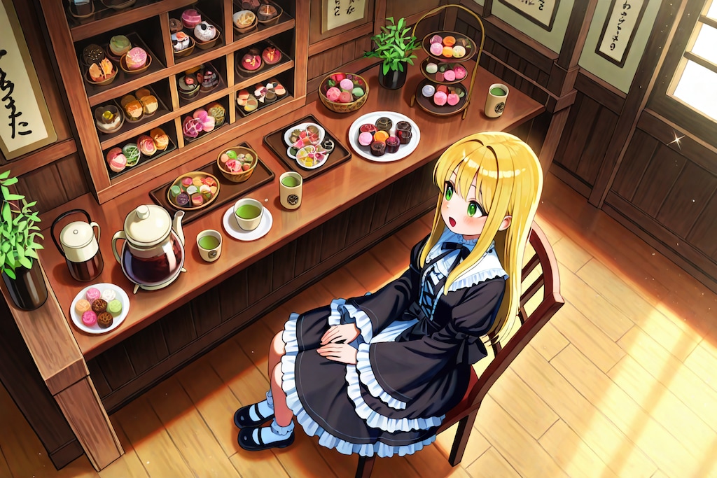ゴスロリin和風喫茶