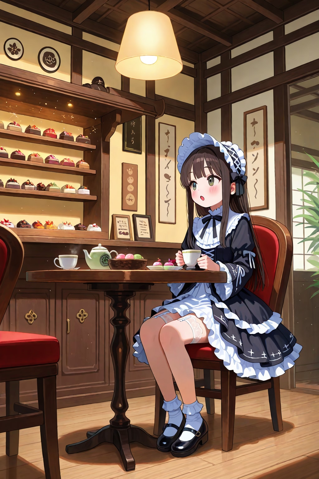 ゴスロリin和風喫茶