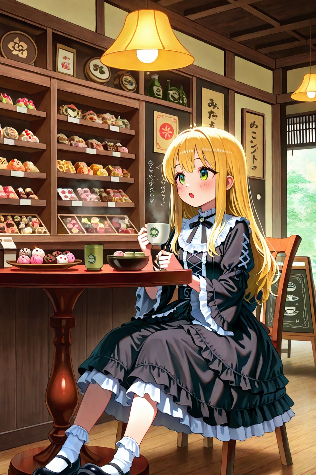ゴスロリin和風喫茶