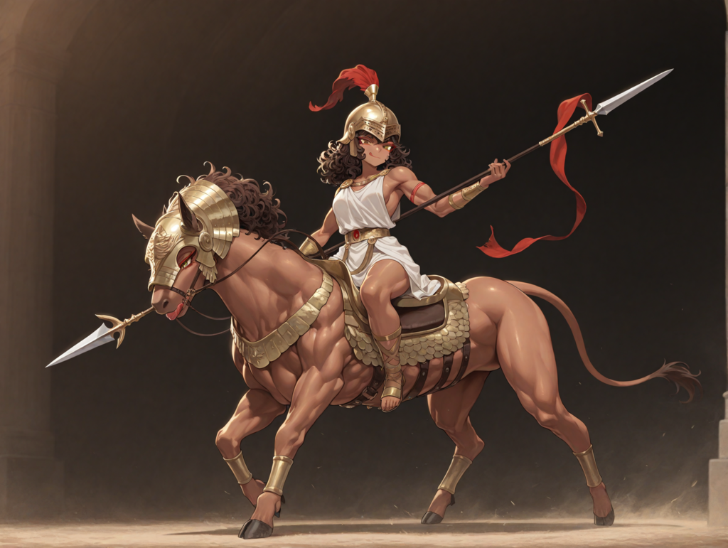 古代ギリシャ装備のエバさん