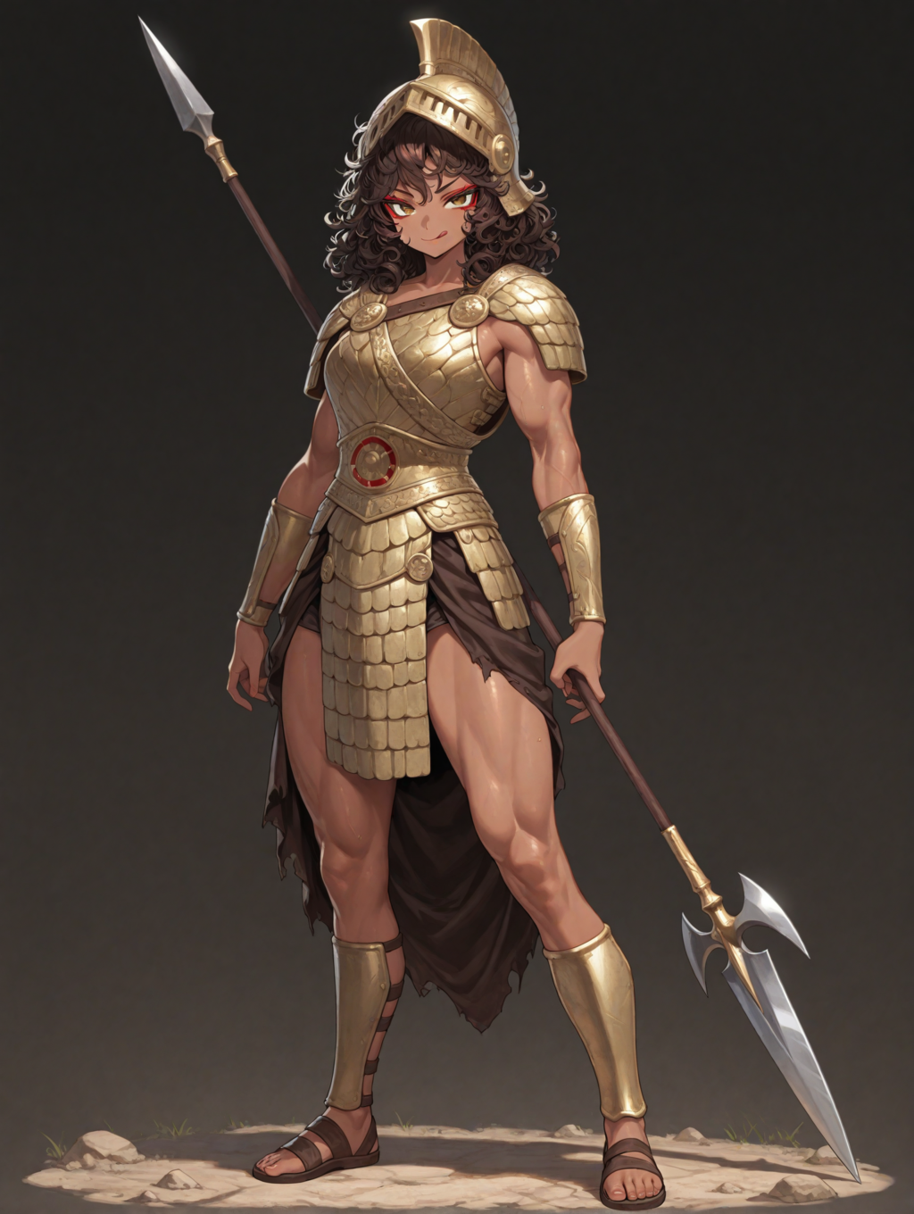 古代ギリシャ装備のエバさん