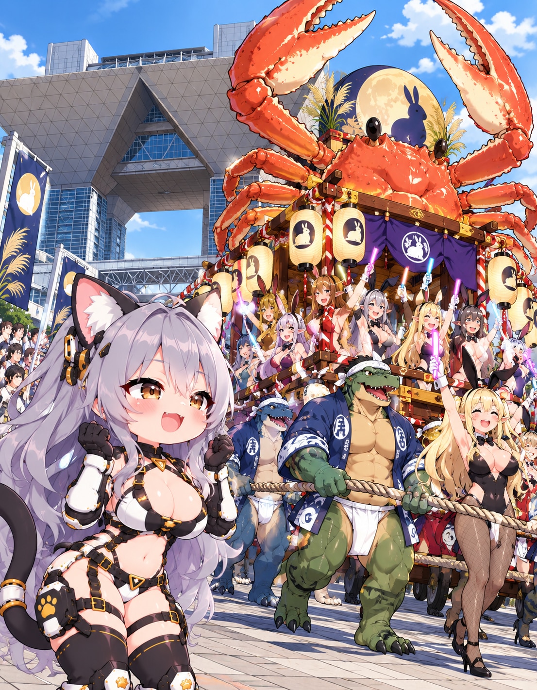 お月見祭り② | の人気AIイラスト・グラビア