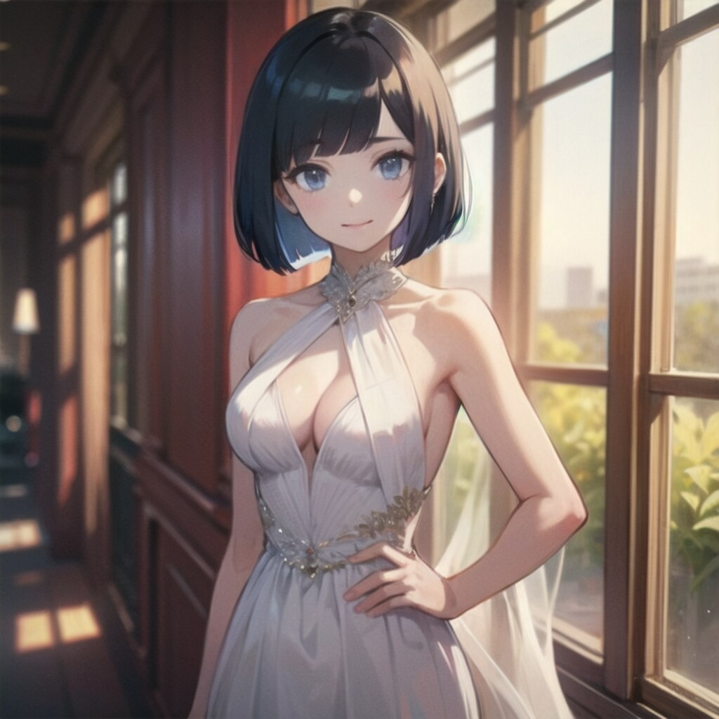 ボブカットの女性