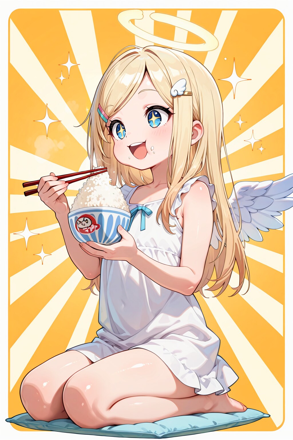 食いしん坊天使ちゃんと意外に家庭的なダウナー系小悪魔ちゃん