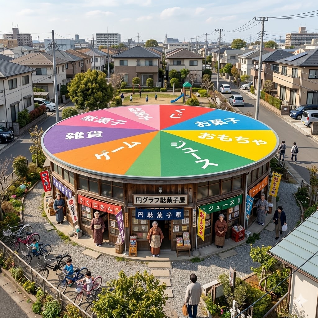 円グラフの駄菓子屋