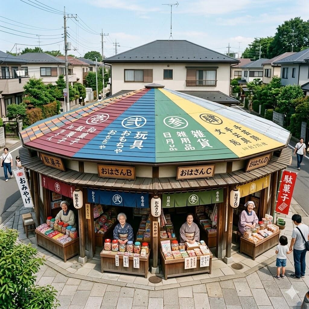 円グラフの駄菓子屋