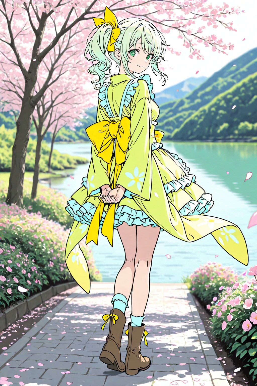 春のきみどりちゃん | の人気AIイラスト・グラビア