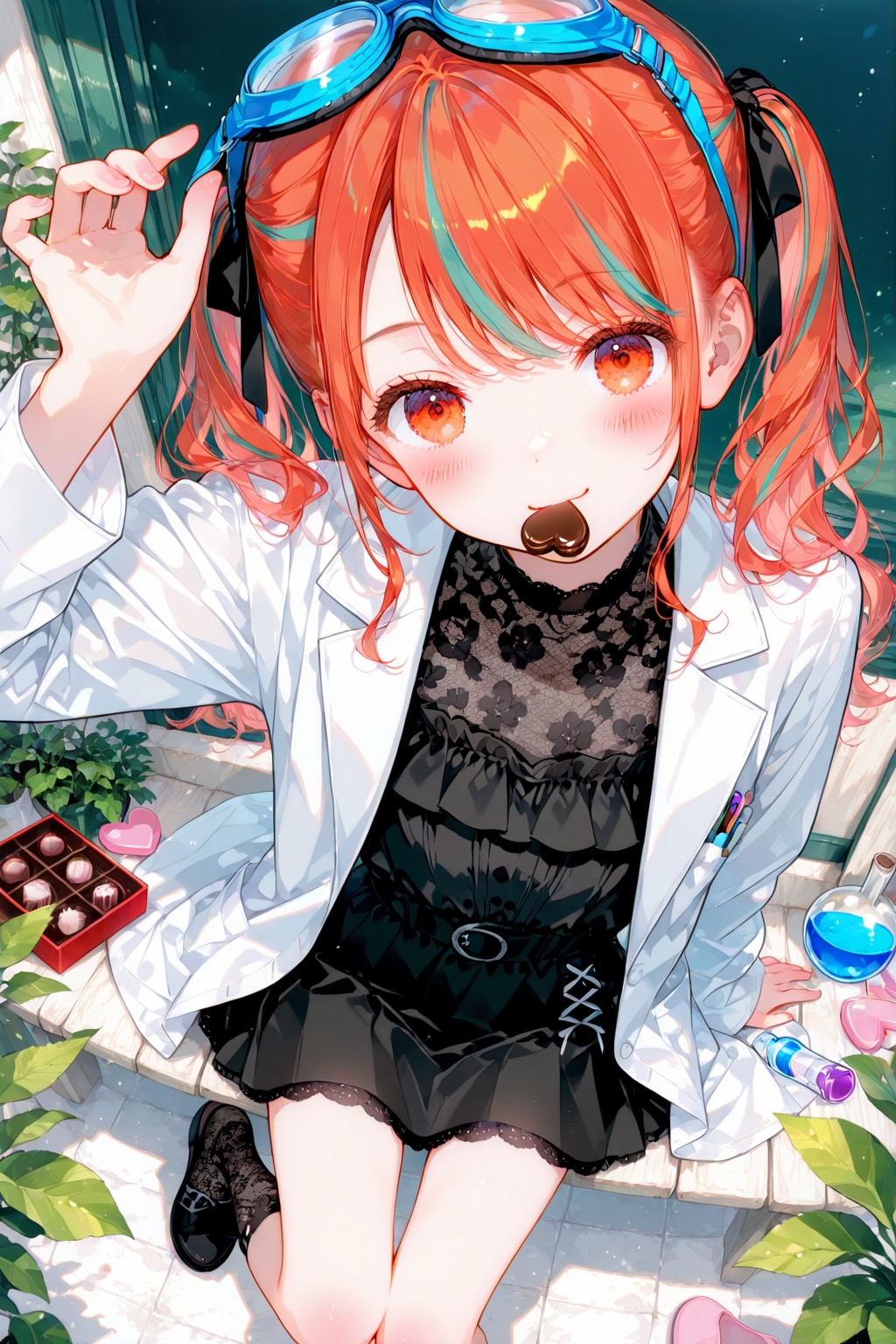 試作品を味見中