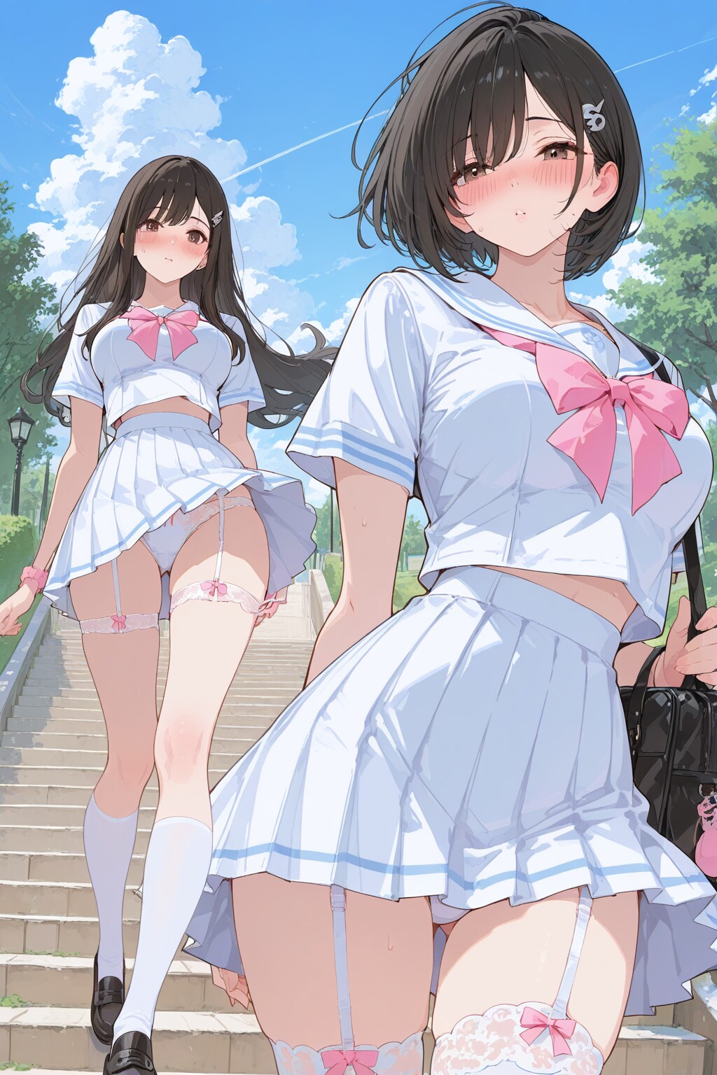 無防備ちゃんズ　ガーターベルトを添えて
