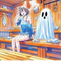 おばけもサウナでいい気分 4枚目
