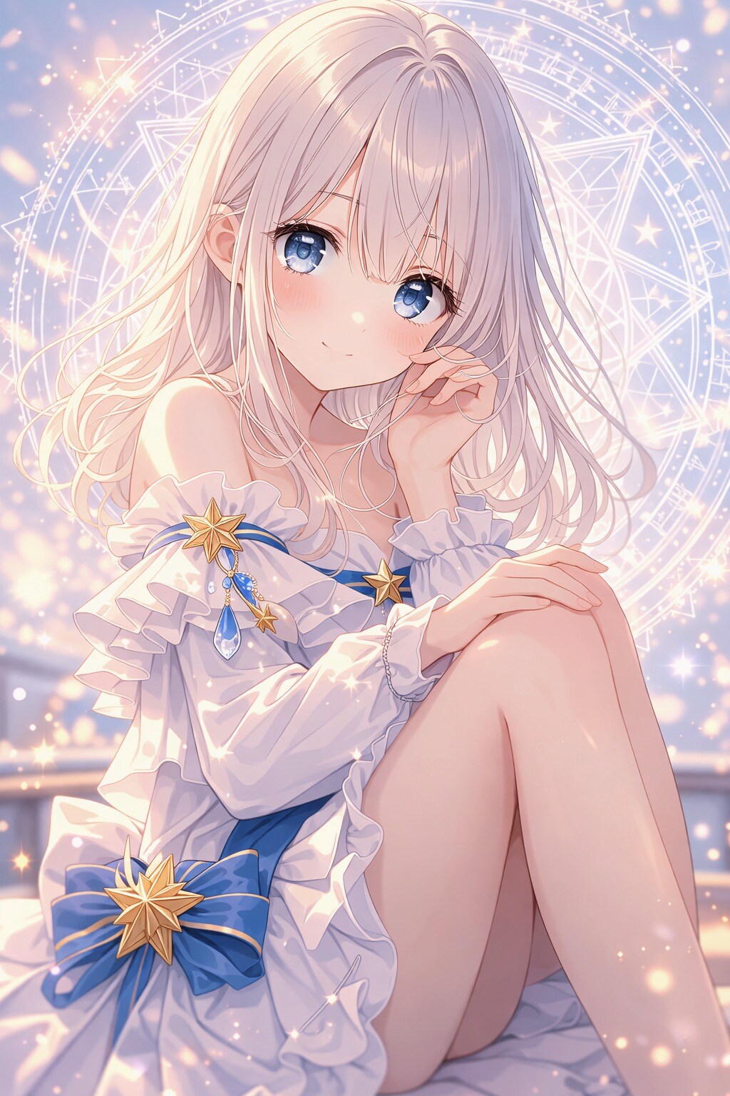 きらめく魔法の光