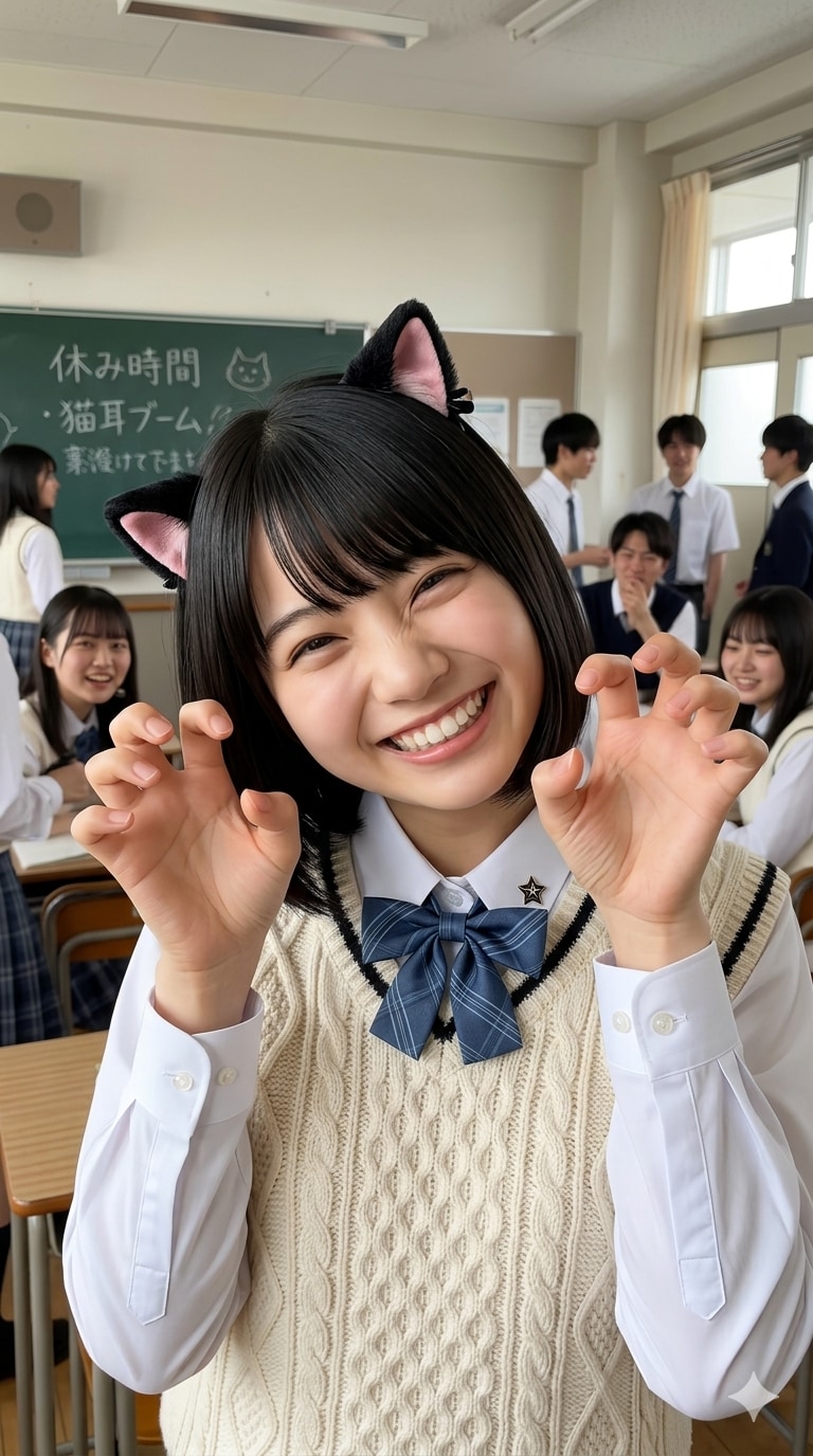 “にゃんこブーム”が止まらない…ッ！！教室に降臨したにゃんこたちの“超cuteにゃんこ革命”に、僕のハートは既にリミットゲージがフィーバーしています！！💦✨