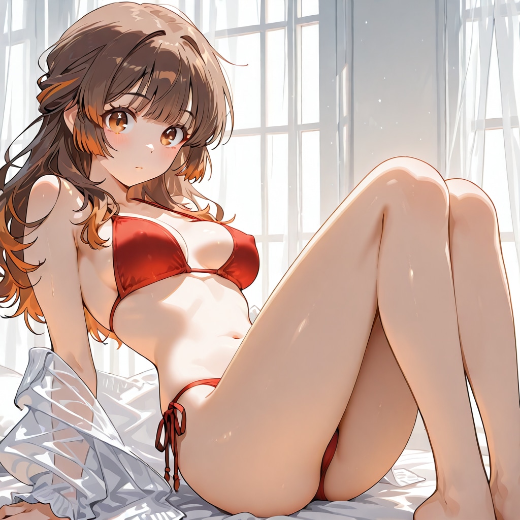red bikini