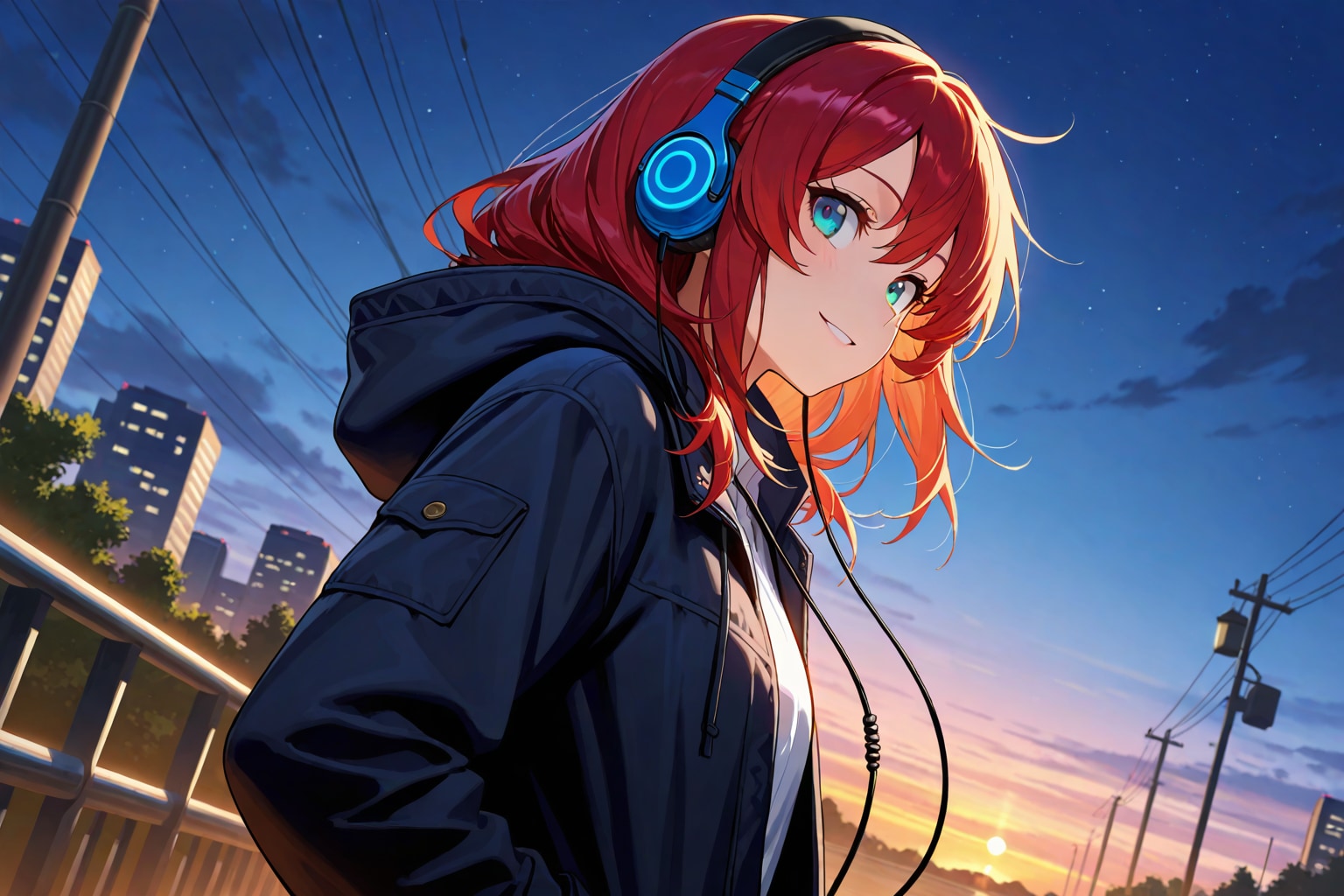 ヘッドホン女子