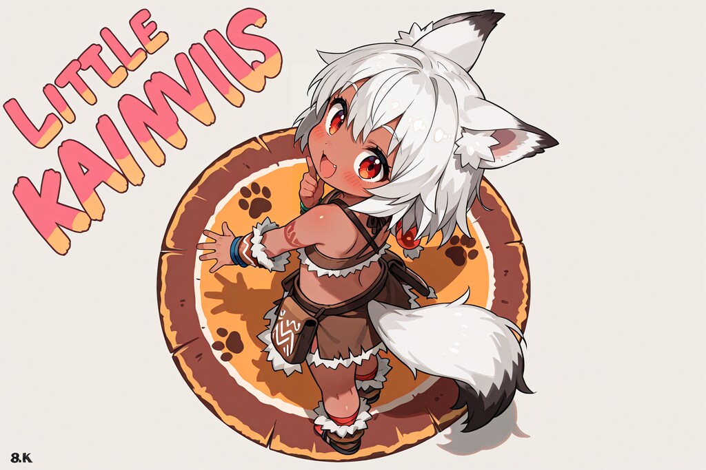 狼耳民族痛車の元絵候補(全年齢)