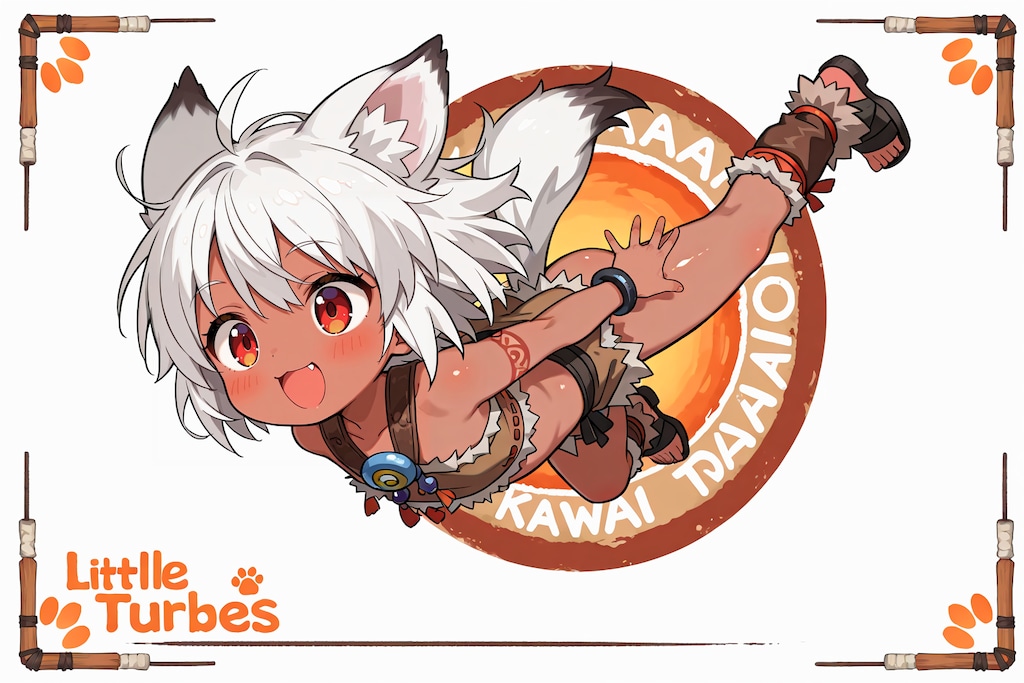 狼耳民族痛車の元絵候補(全年齢)