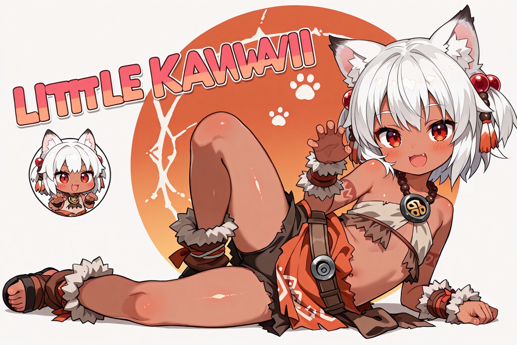 狼耳民族痛車の元絵候補(全年齢)