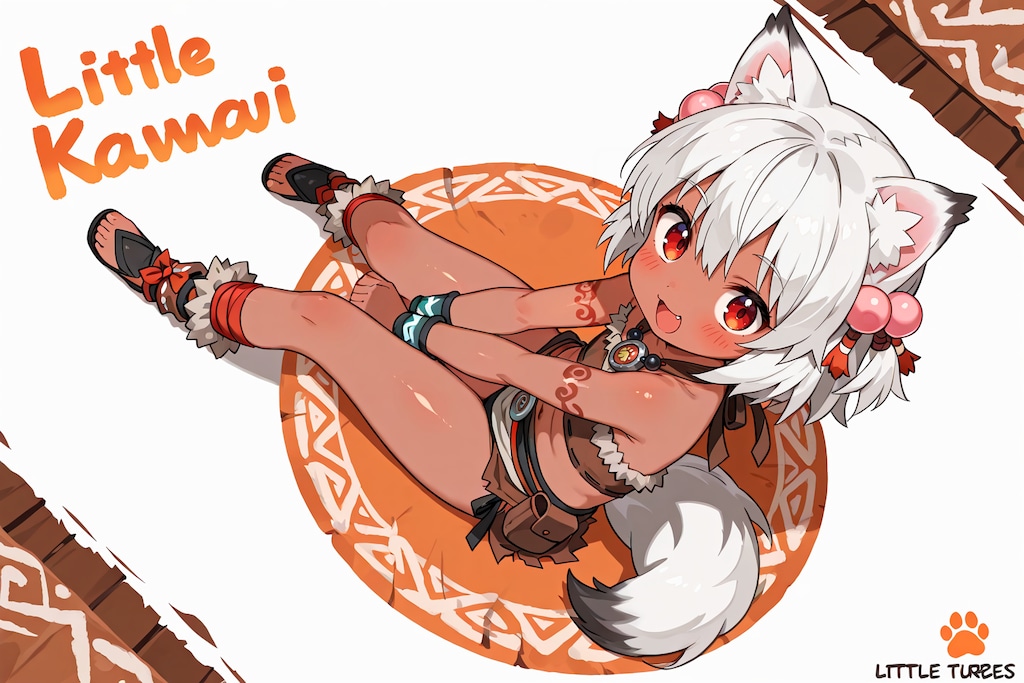 狼耳民族痛車の元絵候補(全年齢)