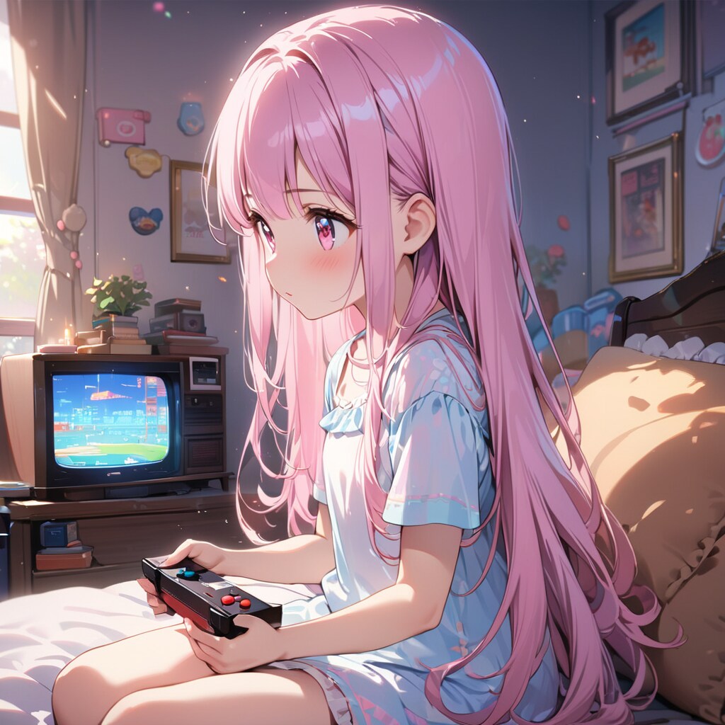 ゲームするよ I'll play the game.