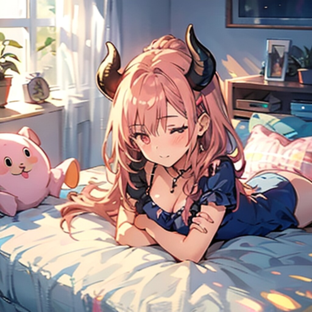 眠そうな悪魔っ子