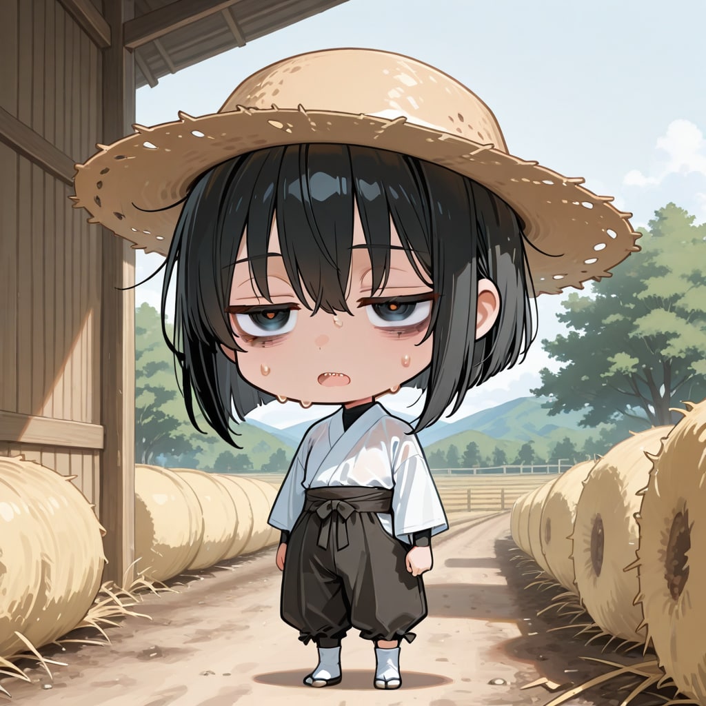 にいちゃん、のらしごとなんて、むりだっぺよぅ… | の人気AIイラスト・グラビア