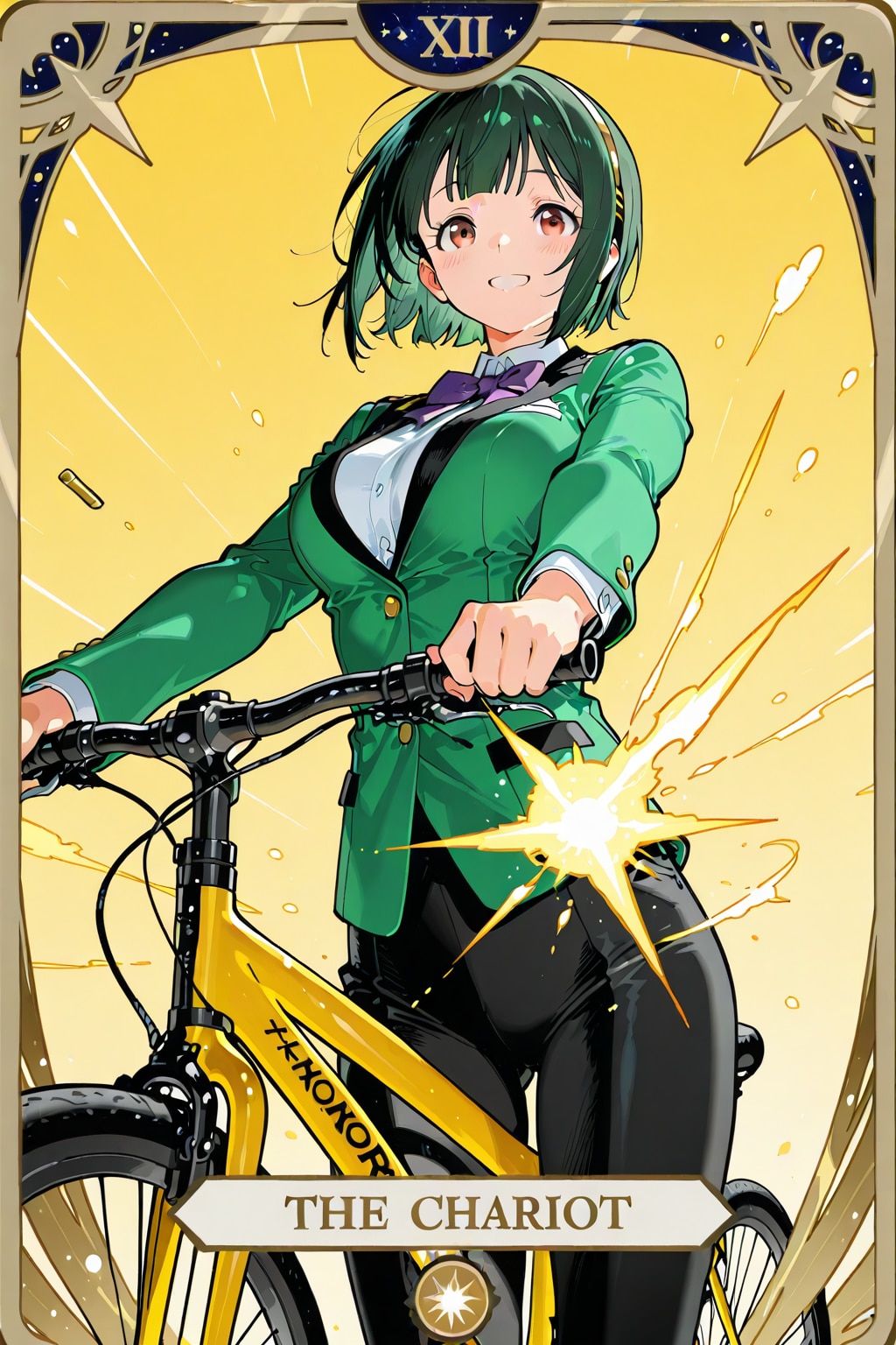 チャリに乗る乙女