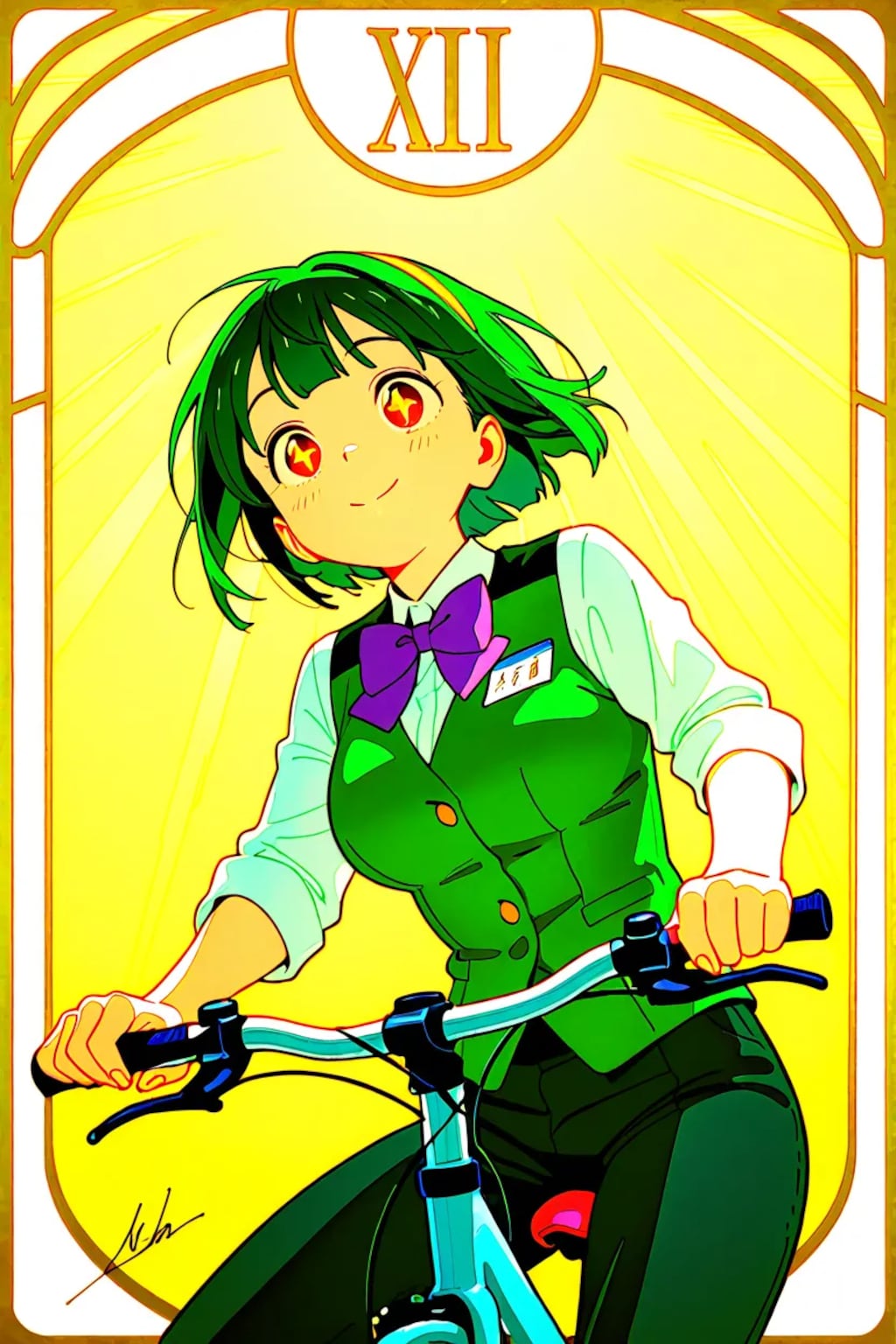 チャリに乗る乙女